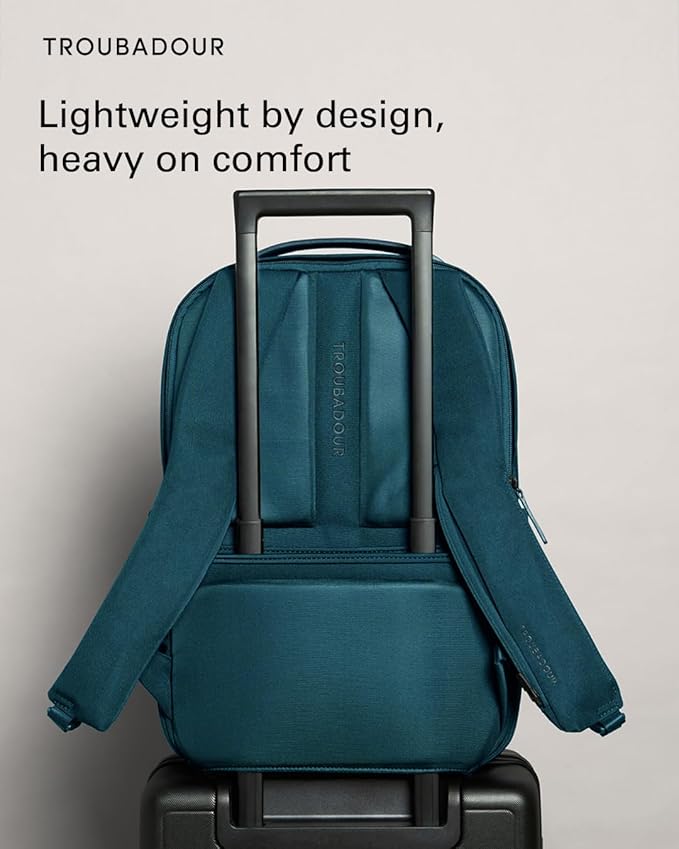 Troubadour Apex Backpack 3.0-25L Premium Laptop Backpack - Ergonomic & Water Resistant - Designed for Work and Travel - Air Force Blue