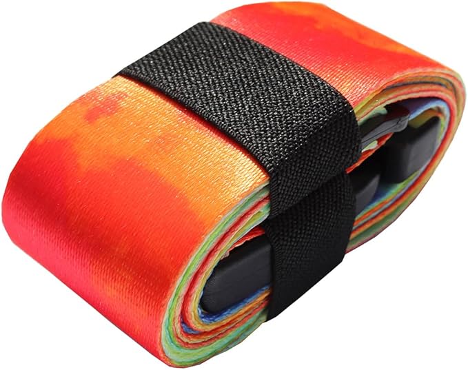 Luggage Straps for Suitcases TSA Approved-2 Pack Bright Personalized Luggage Belt Strap for Suitcase/Carry On Bag Luggage Accessories for Travel (Tie-Dye)