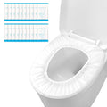 100 Pack Disposable Toilet Seat Cover Waterproof Non-Woven Fabric, Disposable Toilet Seat Covers for Travel, Disposable Seat Covers for Outing Hotel Hospital Public Toilet (Individual Package