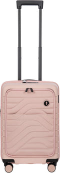 Bric's B|Y Ulisse Spinner Suitcase - 21 Inch Carry-On Luggage - Hard Exterior and TSA-Approved Lock - Rosa Perla