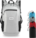 Hiking Daypack - Lightweight & Water-Resistant Portable Backpack for Travel, Camping, Outdoor Adventures(16L, grey)