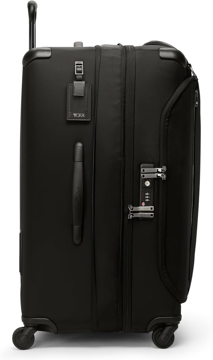 TUMI - Voyageur Leger 4 Wheeled Luggage - Women's Lightweight and Spacious, Sleek Silhouette, Durable Premium Suitcase - 29" Extended Trip Expandable Packing Case, Black with Gunmetal Hardware