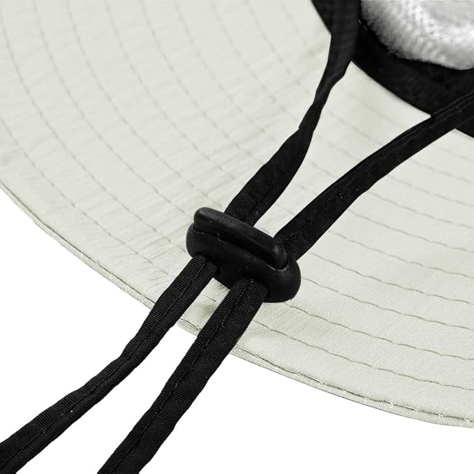 Rosoz Ponytail Sun Bucket Hats for Women UV Protection Foldable Mesh Wide Brim Hiking Beach Fishing Summer Safari