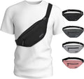 MAXTOP Large Crossbody Fanny Pack with 4-Zipper Pockets,Gifts for Enjoy Sports Festival Workout Traveling Running Casual Hands-Free Wallets Waist Pack Phone Bag Carrying All Phones
