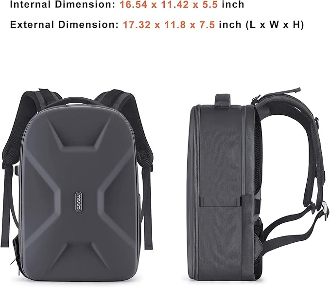 MOSISO Camera Backpack, DSLR/SLR/Mirrorless Photography Camera Bag 15-16 inch Waterproof Hardshell Case with Tripod Holder&Laptop Compartment Compatible with Canon/Nikon/Sony, Gray