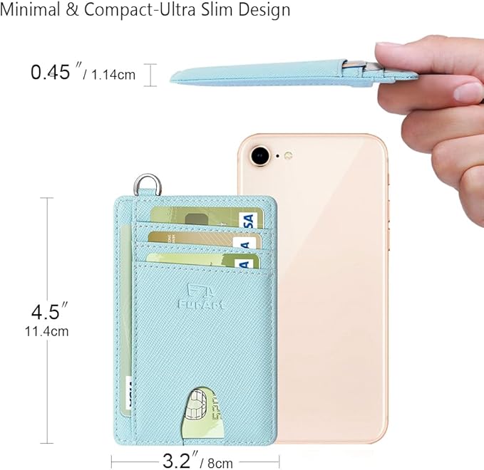 FurArt Slim Minimalist Wallet, Front Pocket Wallets, RFID Blocking, Credit Card Holder for Men & Women