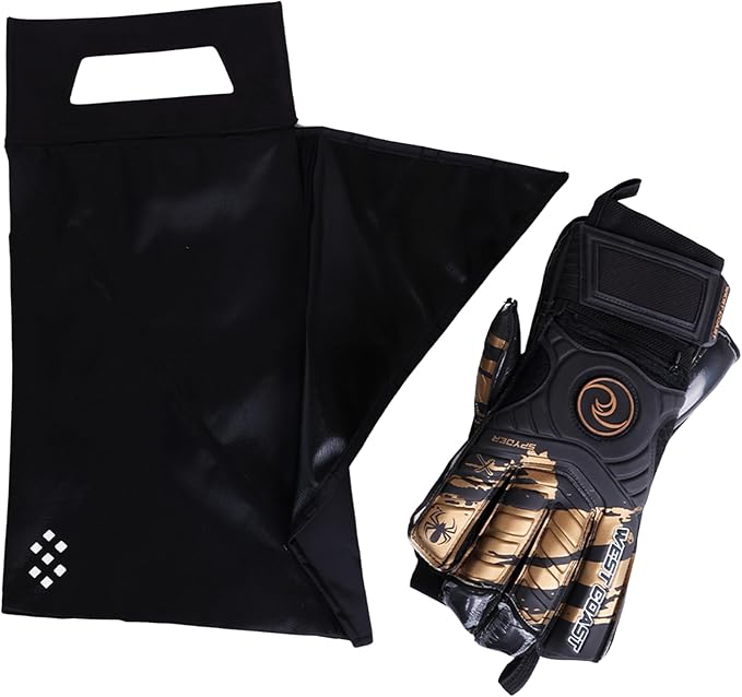 Salt Glove Bag Smell-Proof Durable Odor Containing Bag for Gloves - Size Small - Water-Resistant and Easy to Clean Smell Proof Bag - Black