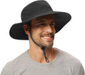 Rosoz Sun Hat for Men Women Boonie Bucket Hat Wide Brim Breathable Cooling Fishing Hats Safari Beach Garden UV Protection
