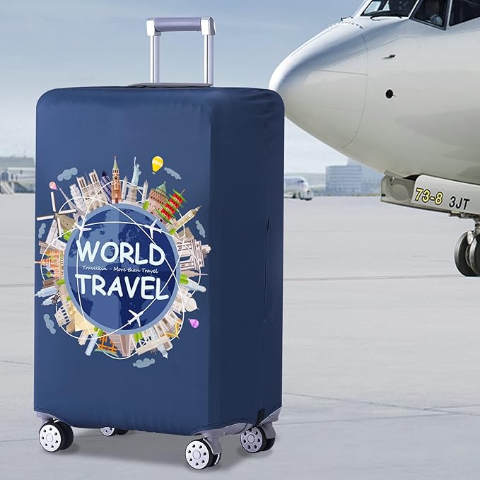 TRAVELKIN Luggage Covers For Suitcase Tsa Approved,Suitcase Cover Protector Fit 18-32 Inch Luggage