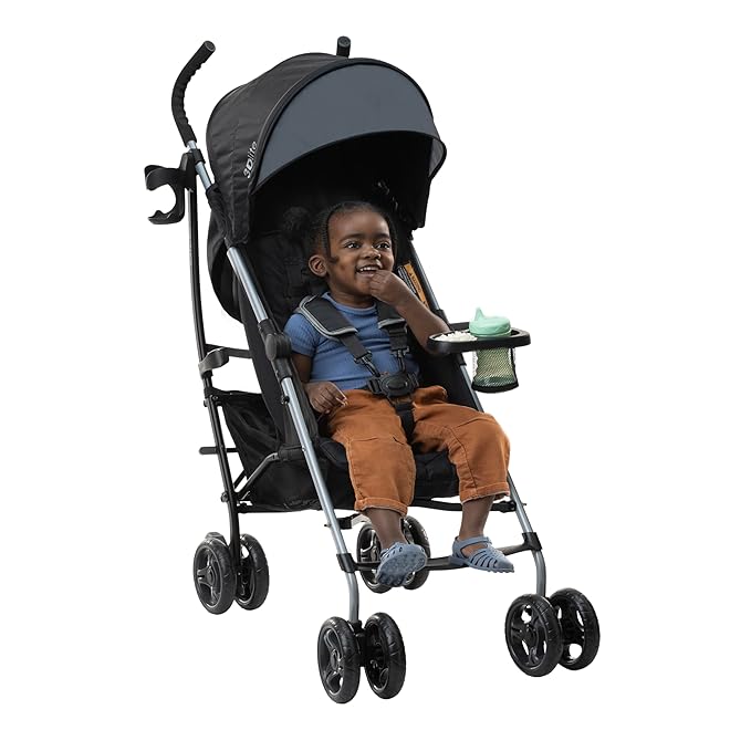 Summer Infant Ingenuity 3Dlite Convenience Stroller, Gray–Lightweight Stroller with Aluminum Frame, Large Seat Area, 4 Position Recline, Extra Large Storage Basket – Infant Stroller for Travel & More