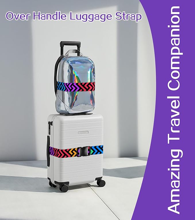 Luggage Straps for Suitcases Travel Belt Luggage Band Heavy Duty Traveling Luggage Identifier Cute Women Girls Unique Accesory,