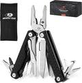MOSSY OAK Multitool, 17-in-1 EDC Multi Tool with CNC-Machined Steel Pliers, G10 Anti-Slip Handle, Nylon Sheath & Belt Clip – Durable MultiTool for Camping, Hiking, Hunting, Survival, and Everyday Use