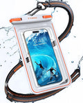 TORRAS IPX8 Waterproof Phone Pouch Floating, Underwater Screen Touchable, Water Proof Case with Lanyard for iPhone 16 Pro Max 15 S25, Cellphone Dry Bag Cruise Essentials 7.0 inch, White