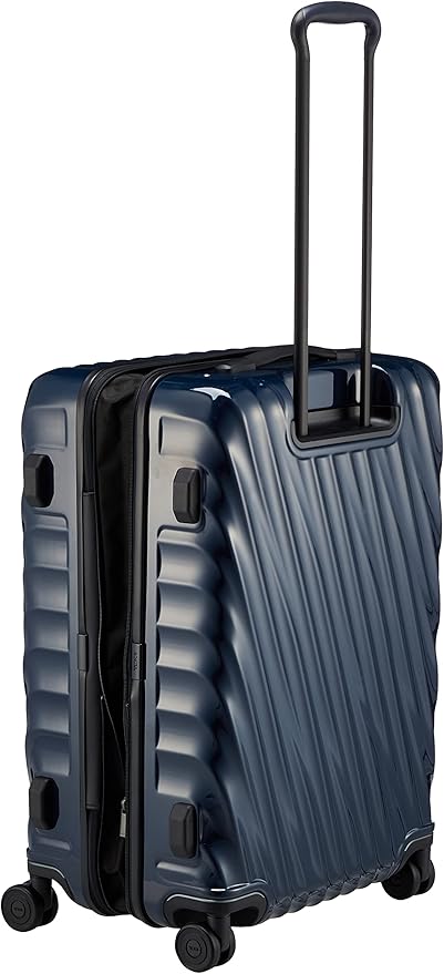 TUMI - 19 Degree Medium Checked Luggage 4 Wheeled Packing Case - Hard Shell Suitcase - 26.0" X 17.5" X 10.0" - Navy