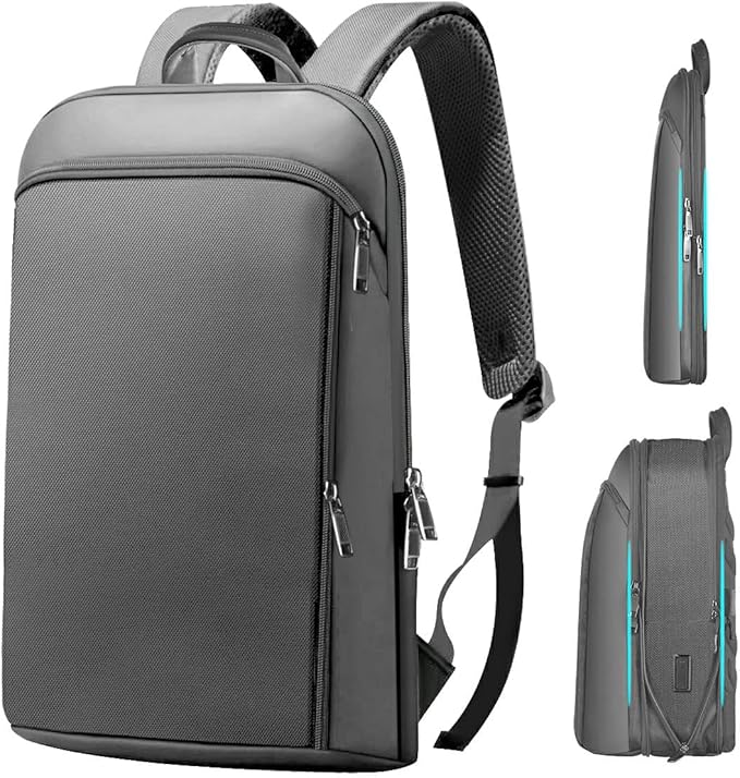 ZINMARK Slim Expandable 15 15.6 16 Inch Laptop Backpack Anti Theft Travel Business Durable Computer Bag, Multipurpose Large Capacity Daypack for Men And Women，G01Y01