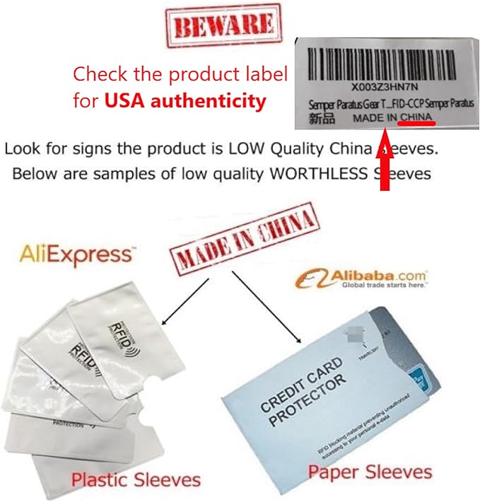 10x RFID Blocking Credit Card"DuPont TYVEK" Sleeves for wallet or purse. Protect your debit cards, credit cards and IDs from identity theft skiming.