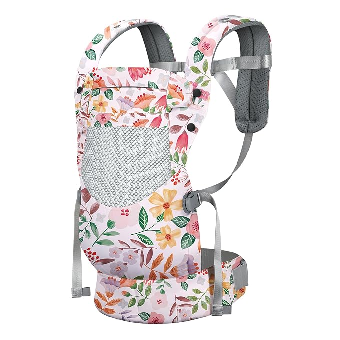 Newborn Baby Front Carrier Backpack, Toddler Baby Body Carrier, 7-66 Lbs Ergonomic Design, Lumbar Support, Lightweight
