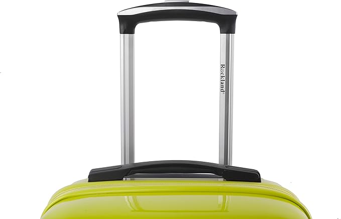 Rockland Melbourne Hardside Expandable Luggage with Spinner Wheels, 2TONEGREEN, 2 Piece (20/28)