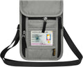 Neck Wallet for Travel,Passport Holder Neck Pouch for Men Women with Adjustable Neck Strap and RFID Blocking