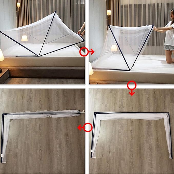 Mosquito Net, Bed Mosquito Net, Collapsible Mosquito Net Tent, Outdoor Mosquito Net, Foldable Portable Outdoor Mosquito Net for Home and Travel, Easy to Install/B/160 * 190 * 80Cm