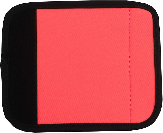 Neoprene Luggage Handle Wraps for Traveling Bright Color Luggage Tags|Handle Wraps|Handle Covers (Tomato)