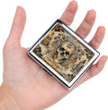 Cute and Stylish Metal Pill Box - Compact Portable Pill Organizer with 8 Compartments, Food-Grade Divider, Ideal for Travel, Vitamins, Jewelry, Cosmetics (Apothecary of The Soul)