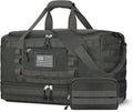 ETRONIK Travel Bag for Men Women, Gym Bag & Tactical Duffle Bags for Travel, Carry on with Toiletry Bag and Shoe Compartment, Weekender Overnight Trip with Wet Pocket for Workout Medical, Gray