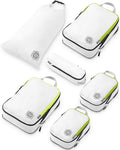 Compression Packing Cubes Set for Travel - Lightweight, Durable Clothes Organizer for Carry-On Luggage and Suitcases by TRIPPED Travel Gear