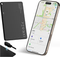 Wallet Tracker Card for Find My (iOS Only), Slim Wallet Finder, Smart Bluetooth Tracker Tag, Tracking Device Item Locator for Wallets Kids Keys Luggage Passport Backpacks Laptop and More