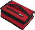 FlowFly Small Insulated Lunch box Portable Soft Bag Mini Cooler Thermal Meal Tote Kit with Handle for Work & School, Red