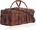 Large duffel bags for men holdall leather travel bag overnight gym sports weekend bag