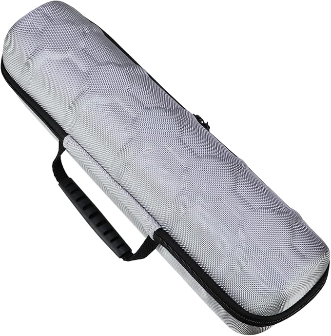 Juntan 5 Slots Hard Watch Travel Case, Portable Nylon Travel Watch Roll Case, Zipper Storage Organizer Box for Men Women with Soft Compressible Foam Pillow Silver