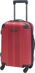 Kenneth Cole REACTION Out of Bounds Lightweight Hardshell 4-Wheel Spinner Luggage, Scarlet Red, 20-Inch Carry On