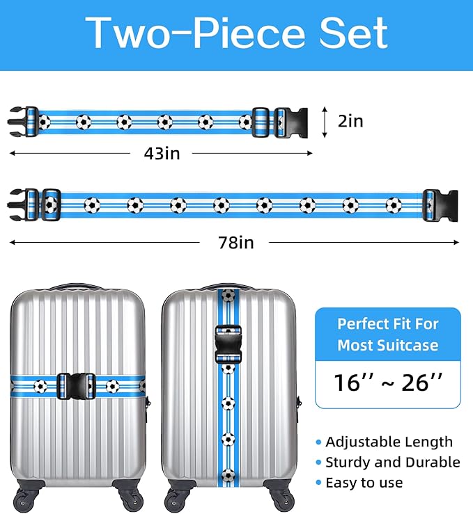 Luggage Straps for Suitcases Travel Belt Luggage Band Heavy Duty Traveling Luggage Identifier Cute Women Girls Unique Accesory,