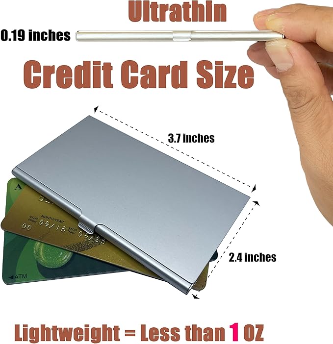 Aluminum SIM Card Case, 12 Slots Ultrathin Nano SIM Card Holder with SIM Card Adapter Kit for Travelers or Holiday Trip (Silver)