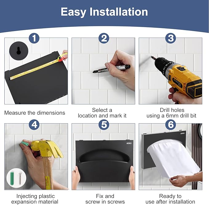 Toilet Seat Cover Dispenser Commercial Wall Mount Toilet Seat Cover Dispenser 250 Single 1/2 Fold Capacity Toilet Seat Cover Holder with Key for Office Building(SUS 304 with Matte Black)
