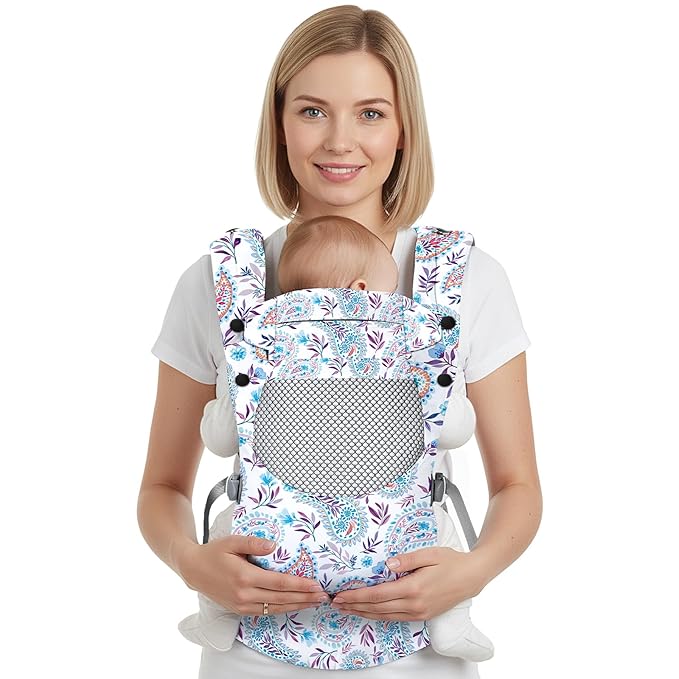 Newborn Baby Front Carrier Backpack, Toddler Baby Body Carrier, 7-66 Lbs Ergonomic Design, Lumbar Support, Lightweight