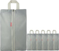 6pcs Portable Shoe Organizer, Travel Pouches with Zipper, Golf Shoe Bags, Clothes Bags, Soccer Cleats Bag Shoe Pouch for Gym, Waterproof, Odor-Resistant (Grey)
