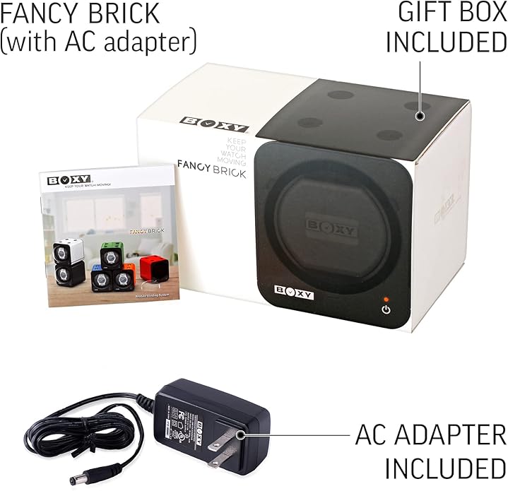 Watch Winder for Automatic Watch with Vertical Rotor Stop (with AC Adapter)