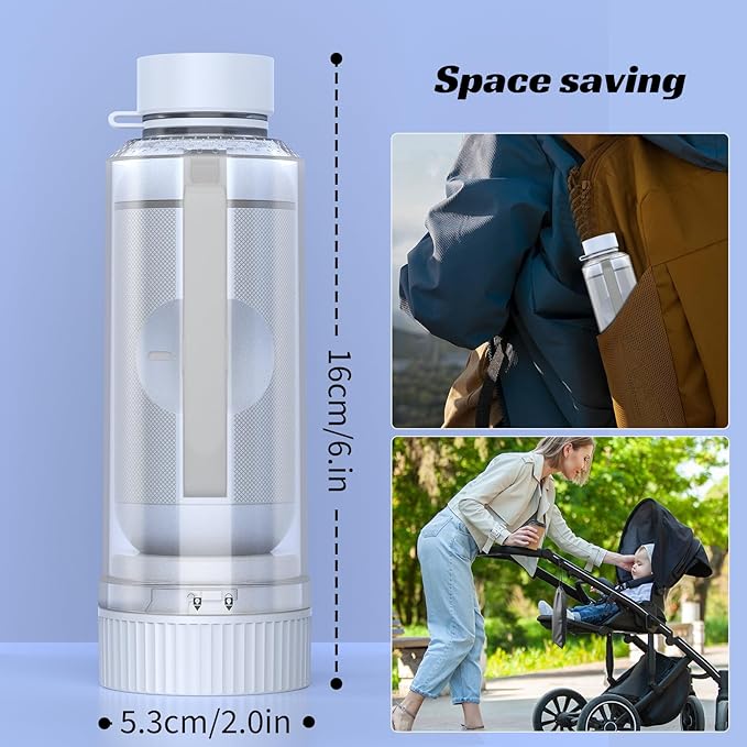 Portable Bidet for Travel, VITCOCO Rechargeable Travel Bidet Handheld Sprayer, Waterproof High Pressure Bidet for Personal Hygiene Cleaning, Soothing Postpartum Care(White)