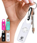 Original Defense® Siren Self-Defense Alarm (White) - 130 dB Keychain Alarm with LED Strobe Light for Women, Children, and Elderly - Police Recommended