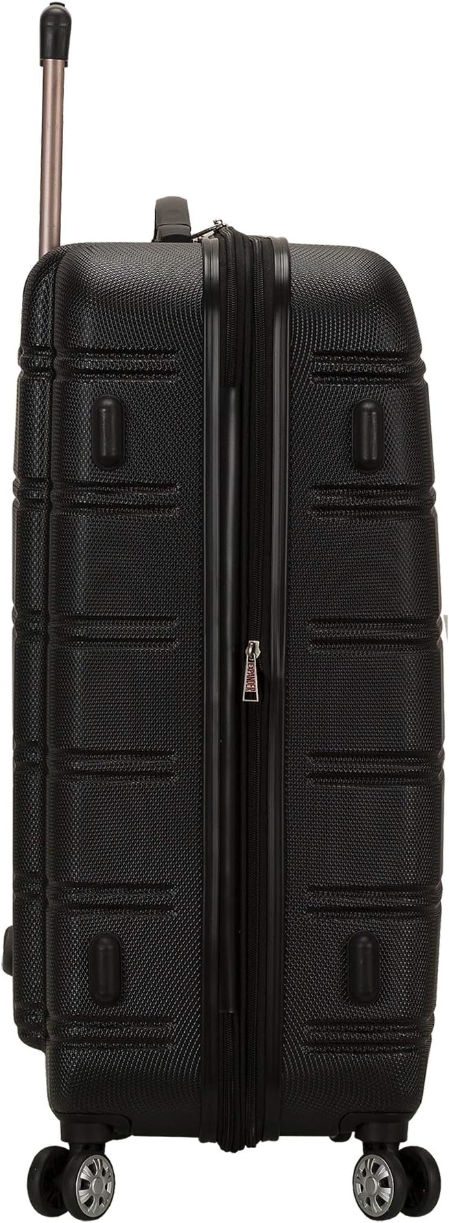 Rockland Melbourne Hardside Expandable Luggage with Spinner Wheels, Black, 2 Piece (20/28)