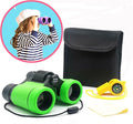 Kids Binoculars Best Gifts for 3-12 Years Boys Girls High-Resolution Optics Shockproof Mini Compact Binocuolar Toys Folding Small Telescope for Bird Watching Camping Outdoor Play