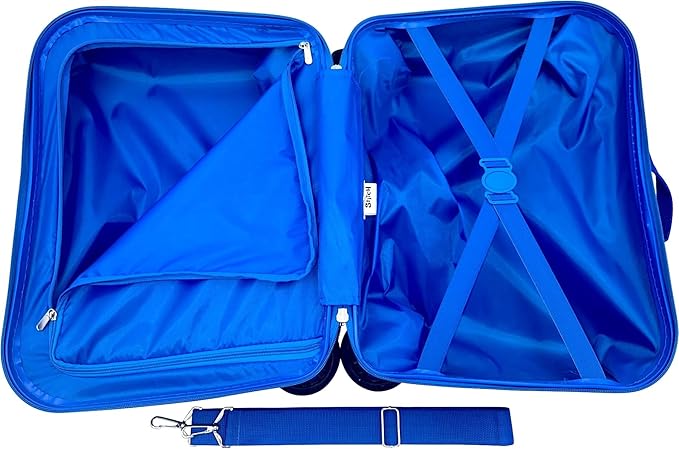 Fast Forward Ride-On 18" Suitcase For Kids/Tow-Along Toddler Carry-On Luggage With Wheels (Stitch)