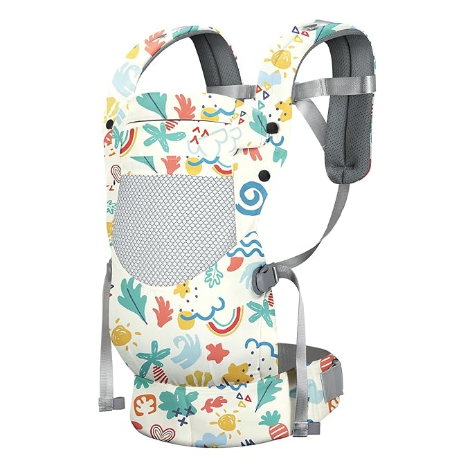 Newborn Baby Front Carrier Backpack, Toddler Baby Body Carrier, 7-66 Lbs Ergonomic Design, Lumbar Support, Lightweight