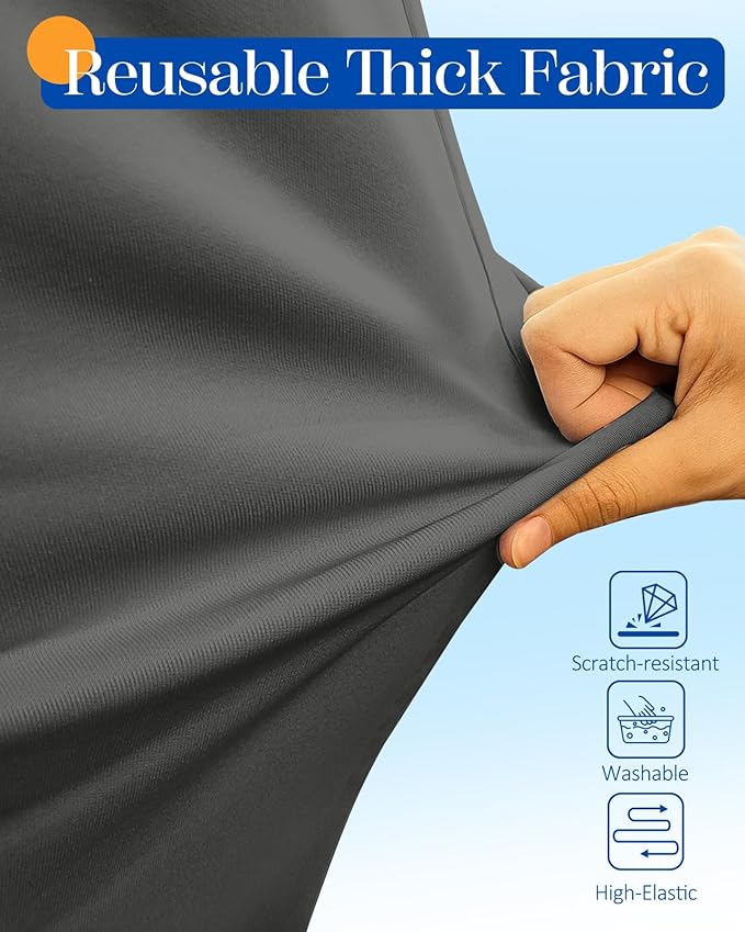 Slohif Luggage Cover for Suitcase Tsa Approved Protector - Luggage Sleeve Suit Case Cover Travel Stretch Large Baggage Case Protective Washable Fit 26-28 Inch Gray