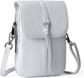 befen Genuine Leather Small Crossbody Bags for Women, Multi Pocket Cell Phone Crossbody Purse with RFID Blocking Card Slots