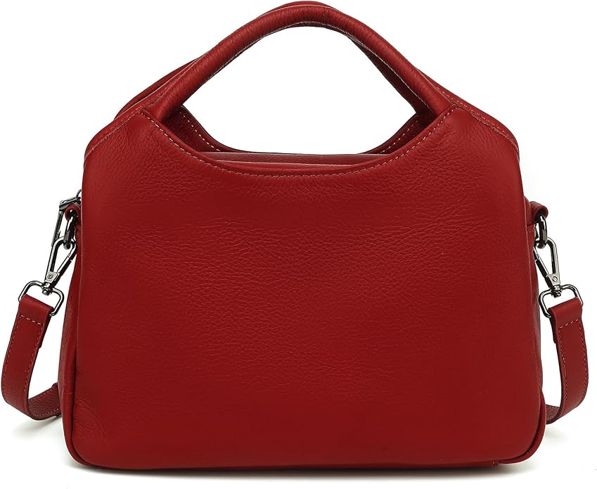 KOGTLA Genuine Leather Purses for Women, Crossbody Shoulder Bags with Top-Handle, Tote Satchel Handbags