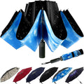 LLanxiry Compact Travel Umbrella, Mini Windproof Umbrellas for Rain & Sun, Small Lightweight Outdoor UV Umbrella, Portable Folding Umbrellas for Travel