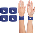 Motion Sickness Wristband, Anti-Nausea Acupressure Wrist Band for Nausea Relief, Dizziness and Vomiting from Car Sea Boat Flying Travel Sickness for Adults and Kids (Dark Blue, Large, 2 Pairs)